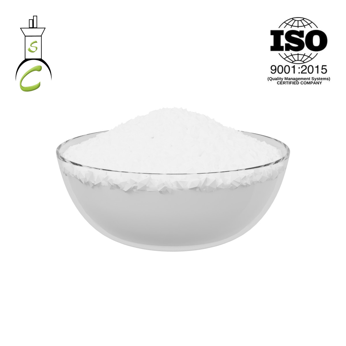 Ammonium Chloride 99.5% — Sunshine (China) - crystals in a glass bowl (representative product image), Suraj Chemicals