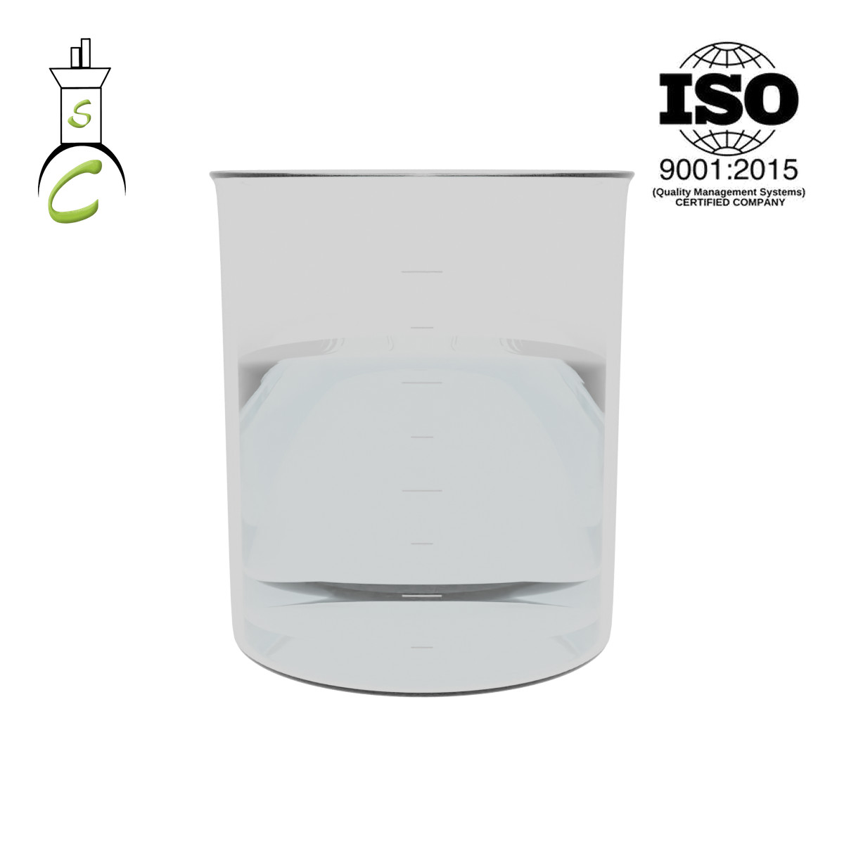 Calcium Chloride Liquid (35–40%) - granules in a glass bowl (representative product image), Suraj Chemicals