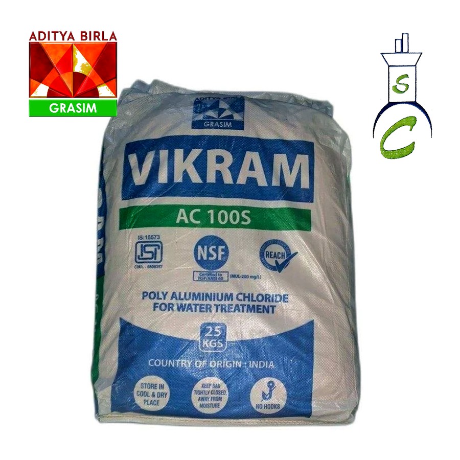 Poly Aluminium Chloride Powder (AC100S) packaging — Suraj Chemicals