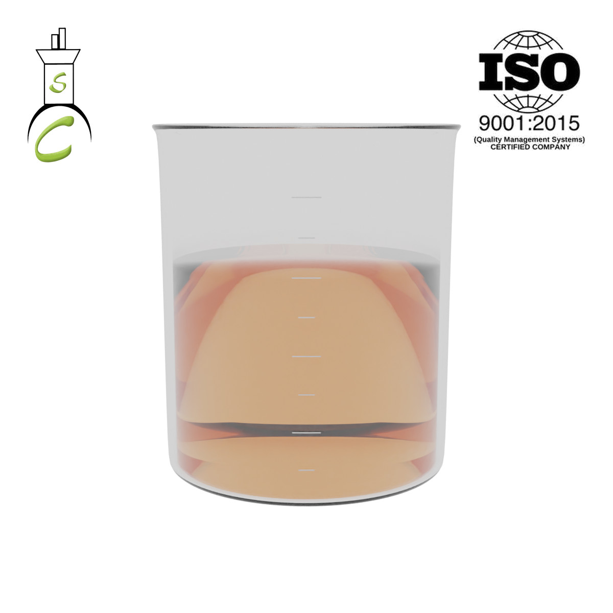 Turkey Red Oil (TRO) 70% - liquid in a glass beaker (representative product image), Suraj Chemicals